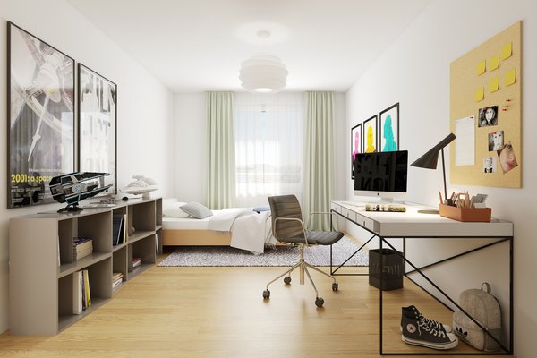 Innenvisualisierung des Kinderzimmers Projekt Bölli Süd